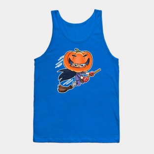 Kitty The Witch Halloween Tank Top